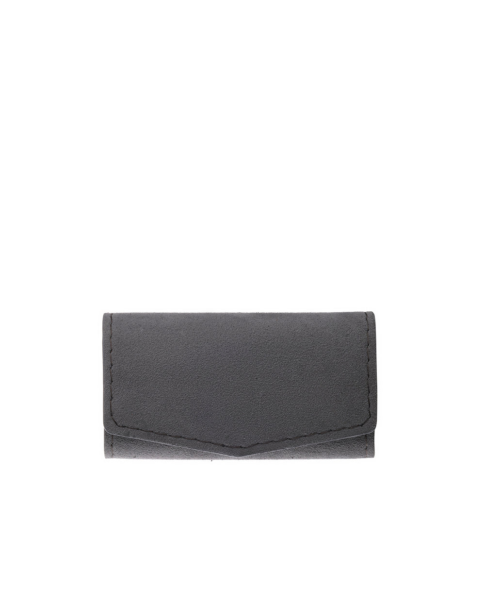 Key holder made of gray Alcantara