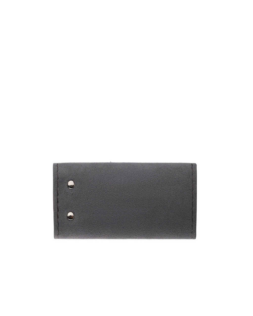 Key holder made of gray Alcantara