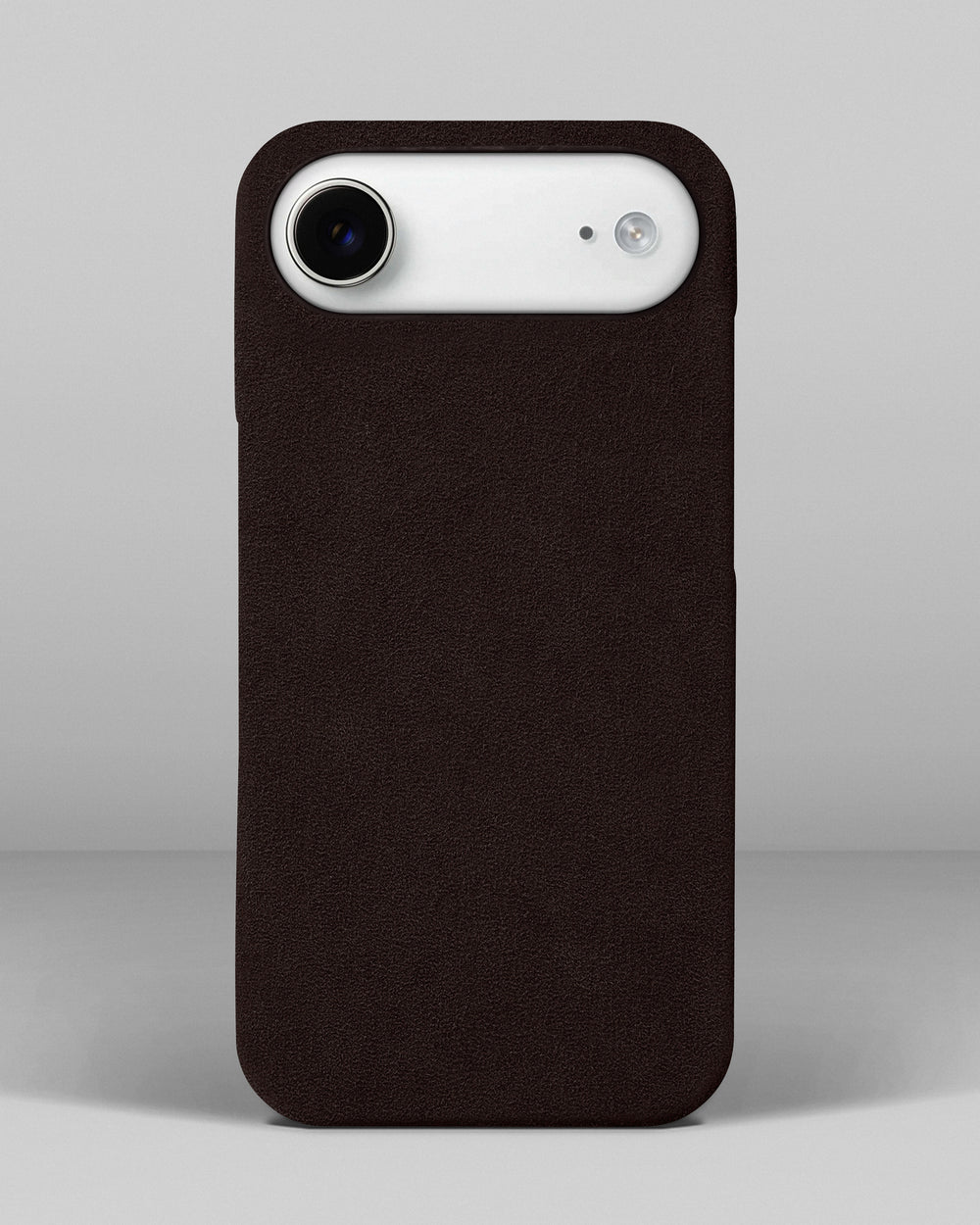 Dark brown alcantara case for iPhone 17 Air