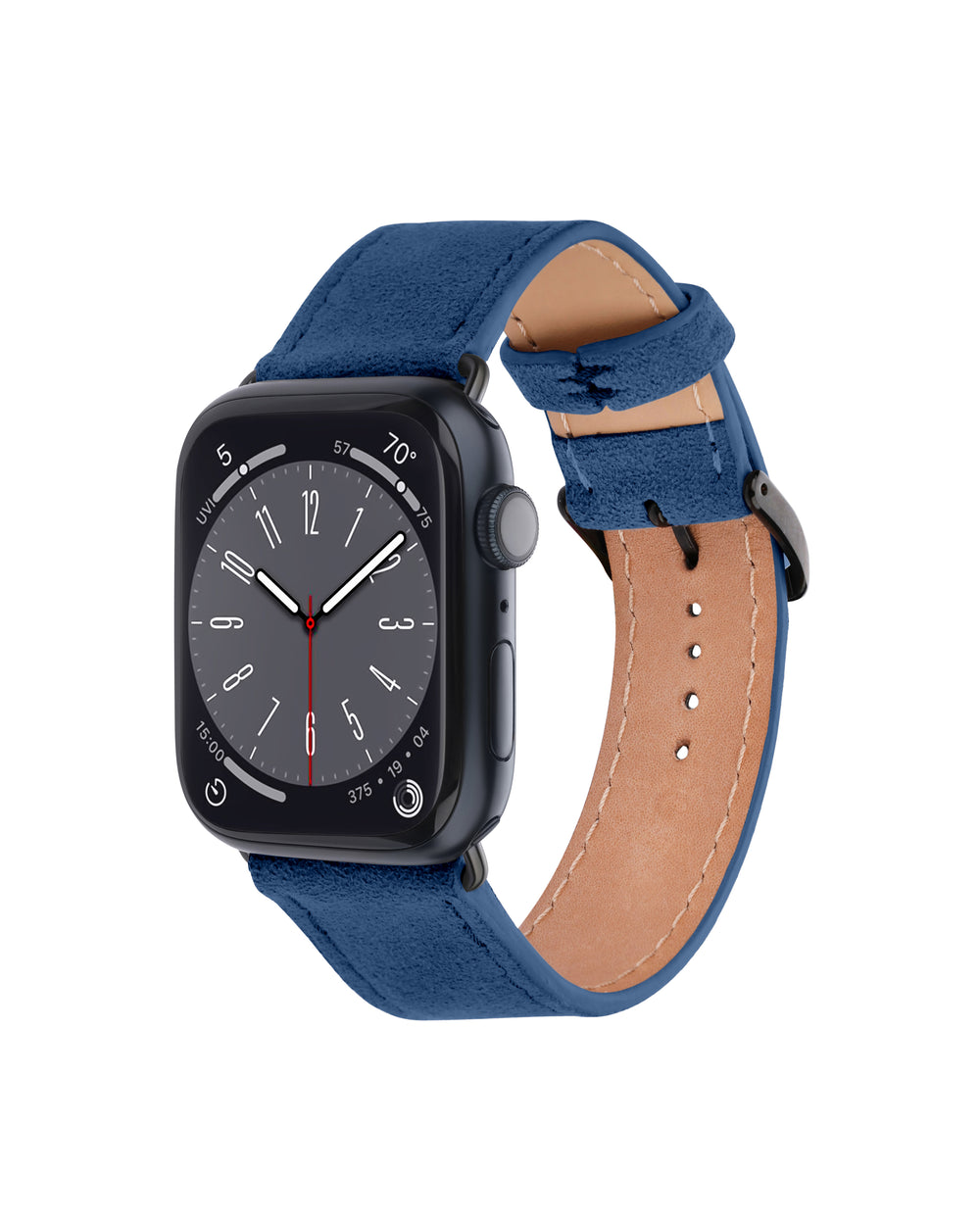 Ремешок для Apple Watch из алькантары синего цвета