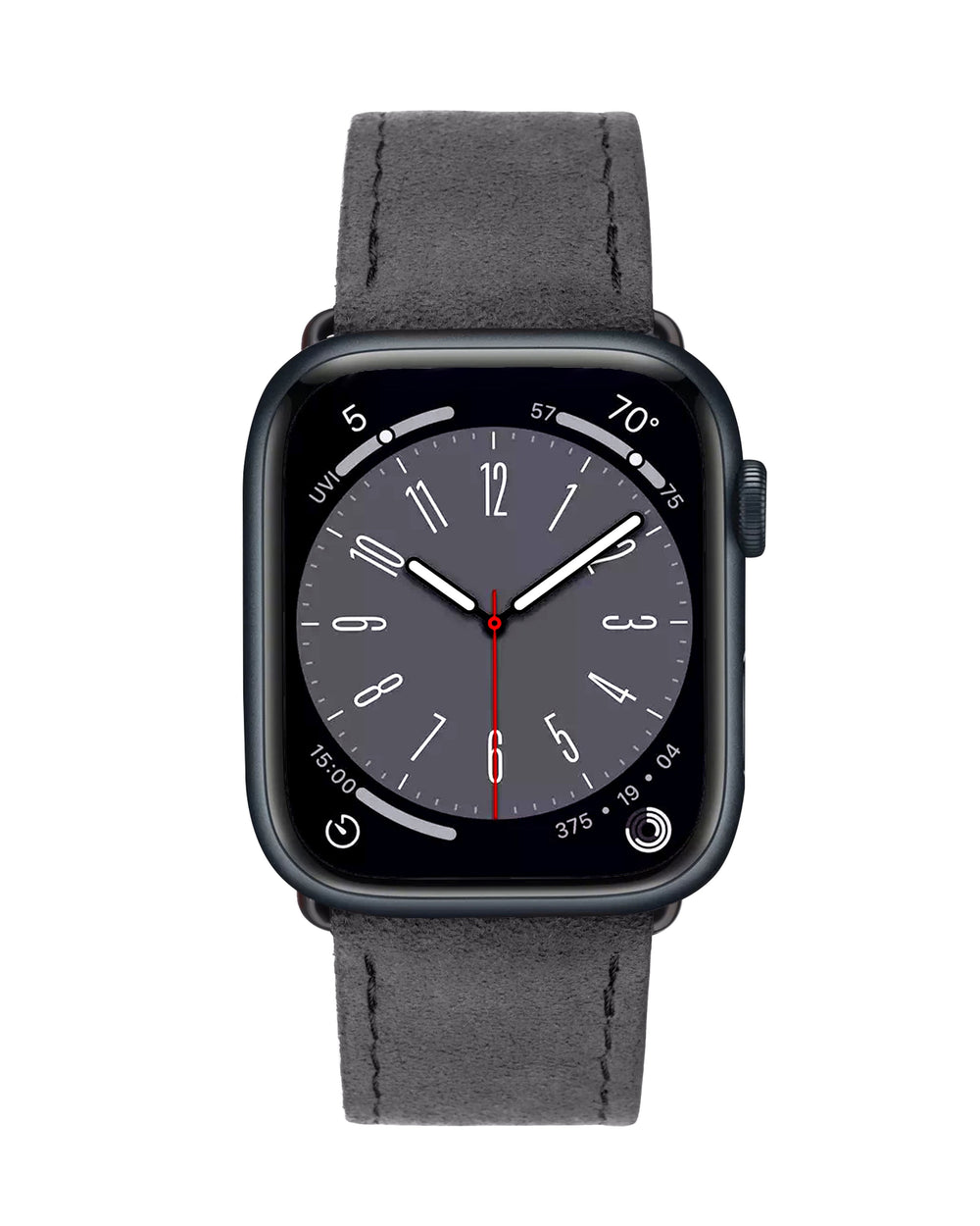 Ремінець для Apple Watch з алькантари у сірому кольорі
