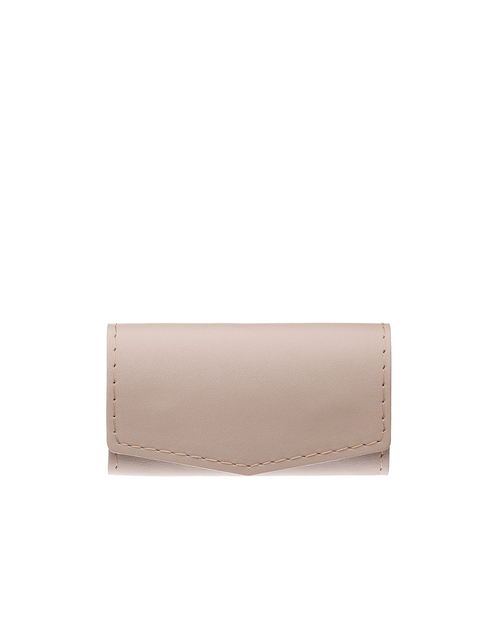 Key holder made of beige smooth calf leather