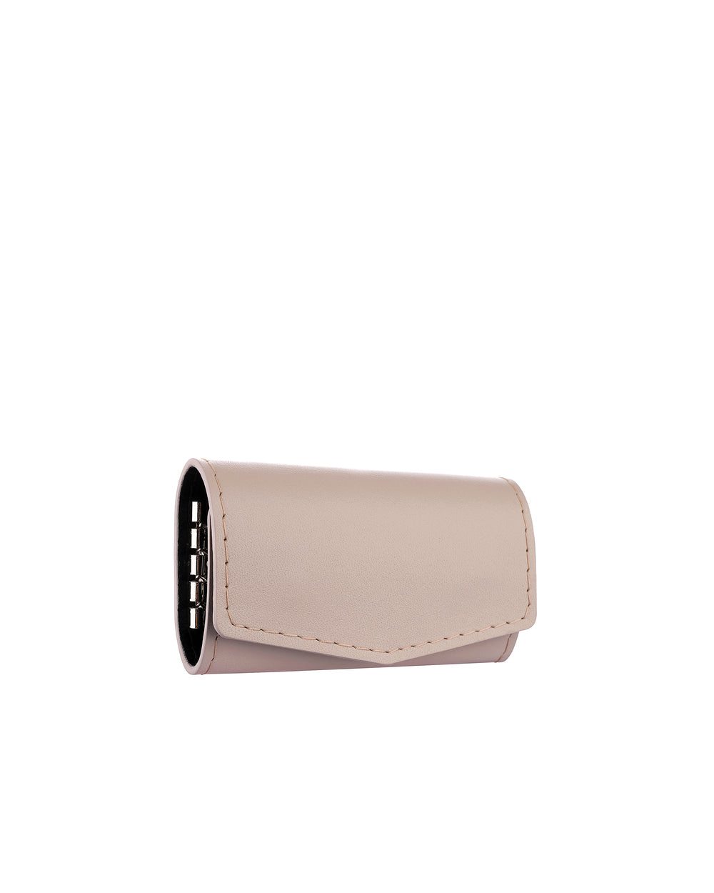 Key holder made of beige smooth calf leather