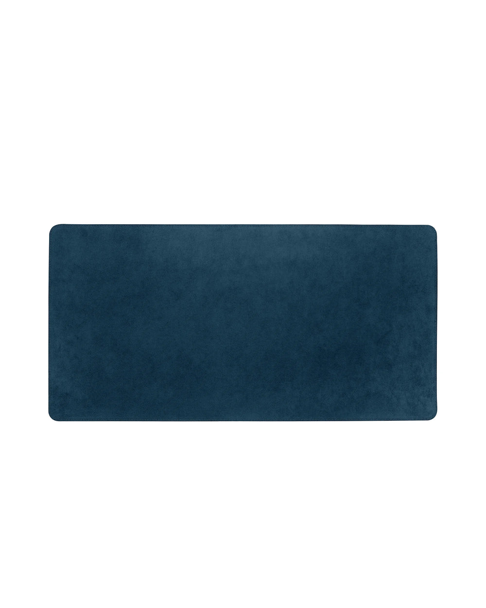 Desk mat made of blue alcantara