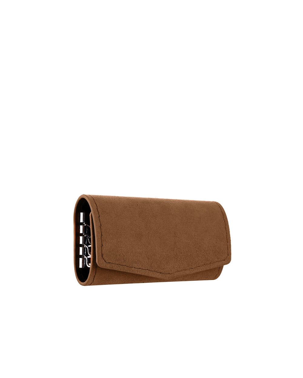 Key holder made of red Alcantara