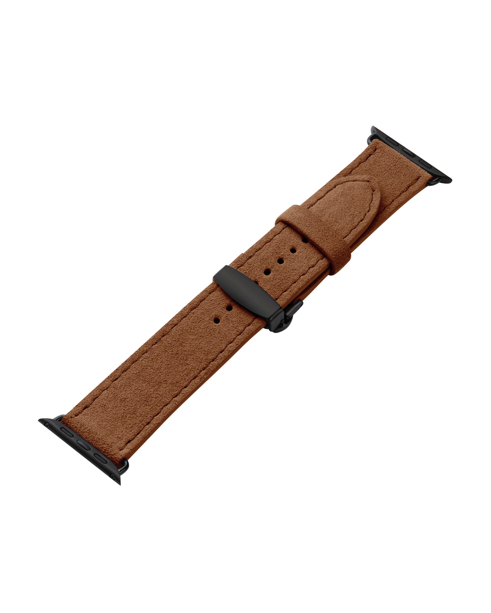 Ремінець для Apple Watch з алькантари у рудому кольорі
