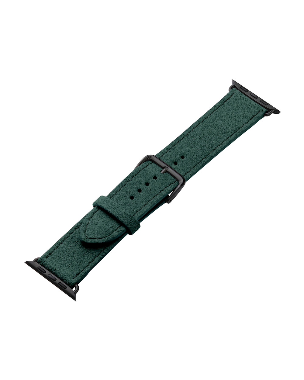 Ремешок для Apple Watch из алькантары зеленого цвета