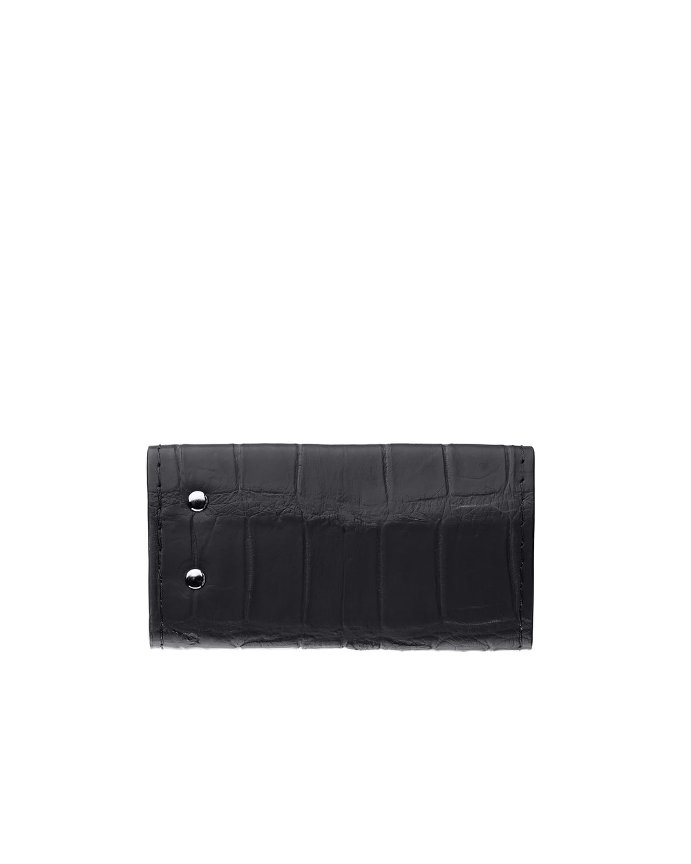 Key holder made of black crocodile leather