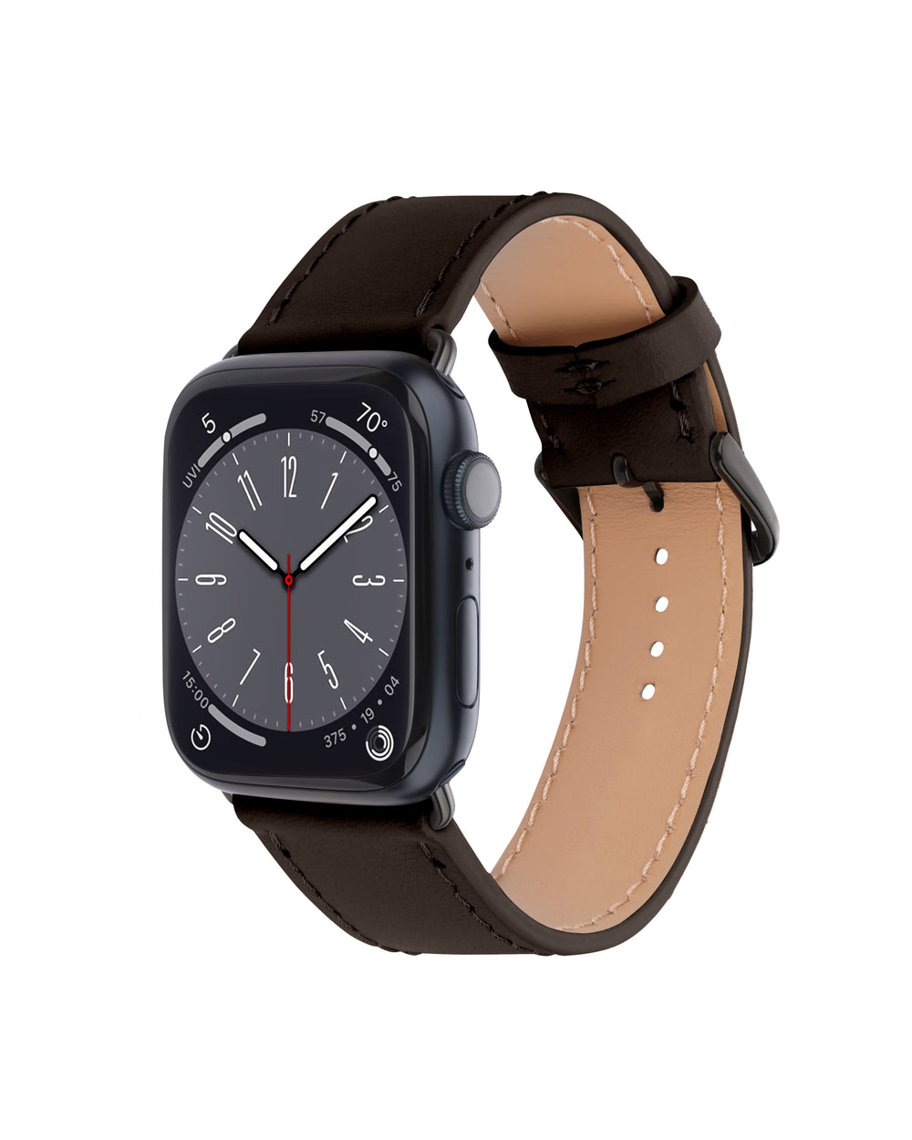 Ремінець для Apple Watch зі шкіри купон у коричневому кольорі