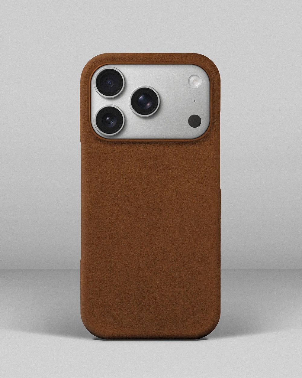 Red Alcantara case for iPhone 17 Pro