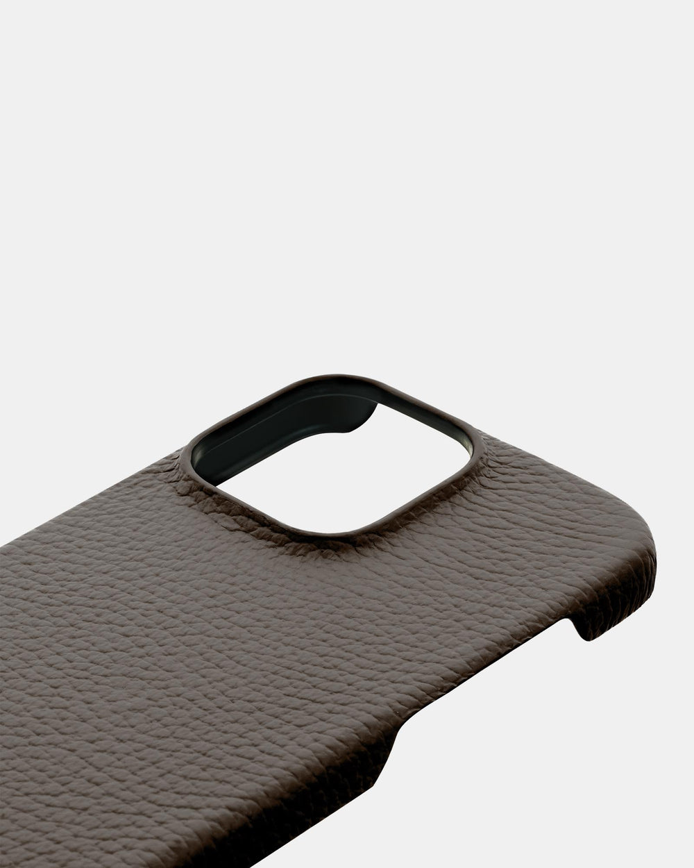 Light brown leather case for iPhone 16 Pro