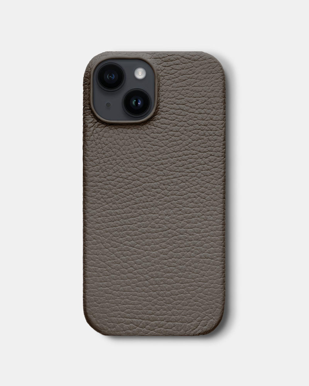 Light brown leather case for iPhone 14