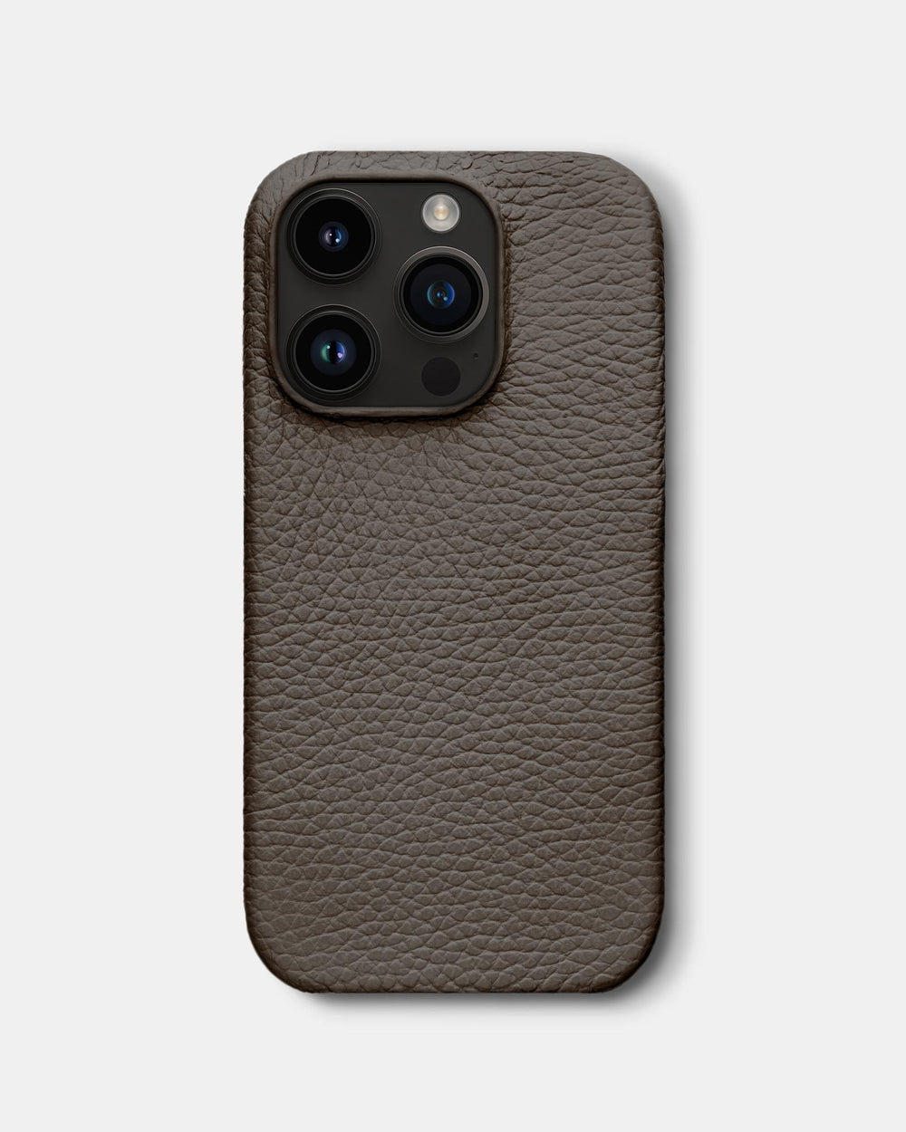 Light brown leather case for iPhone 14 Pro