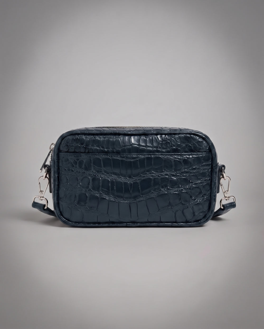 Сумка из черной крокодиловой кожи Reborn