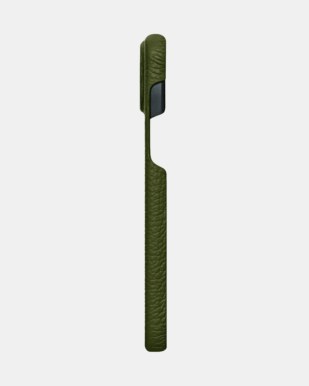 Olive leather case for iPhone 15 Plus