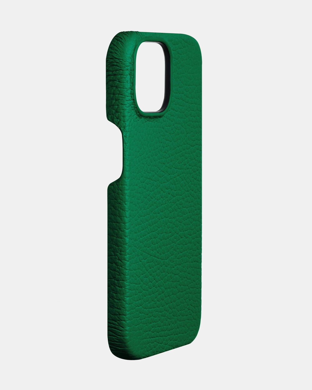 Bright green leather case for iPhone 15 Plus