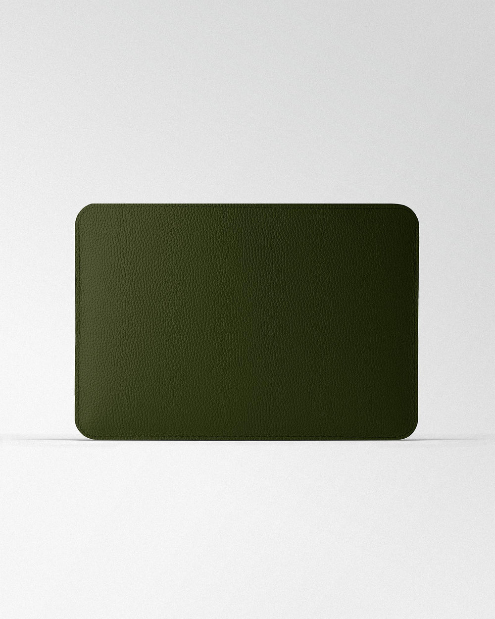 Minimalist Case in Dark Green Leather for MacBook