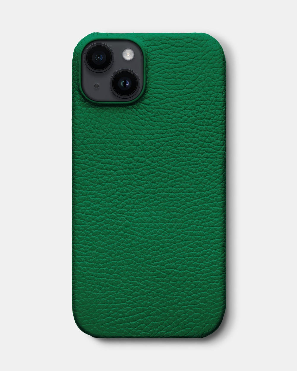 Bright green leather case for iPhone 14 Plus