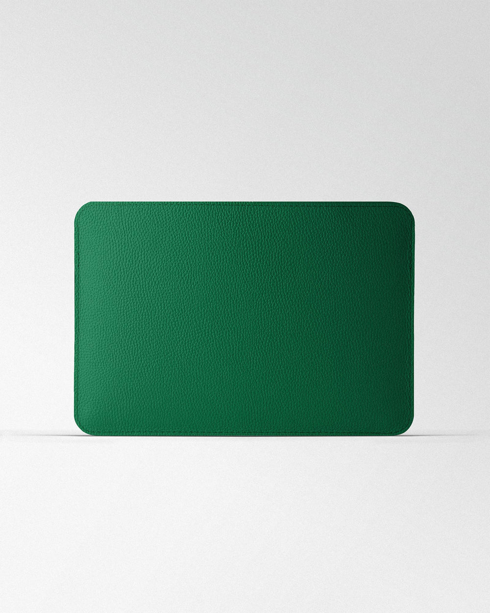 Minimalist green leather case for MacBook