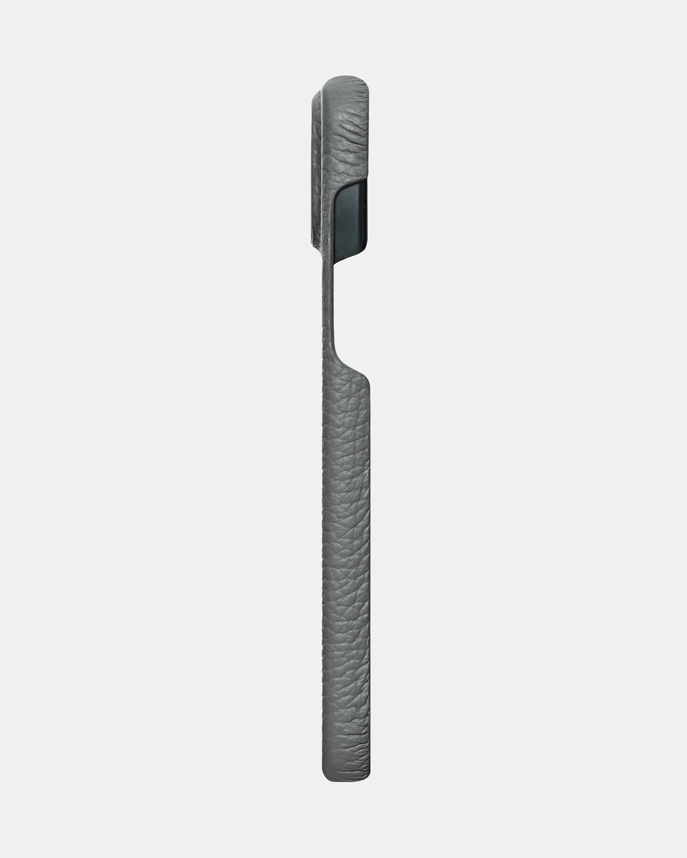Серый кожаный чехол для iPhone 14