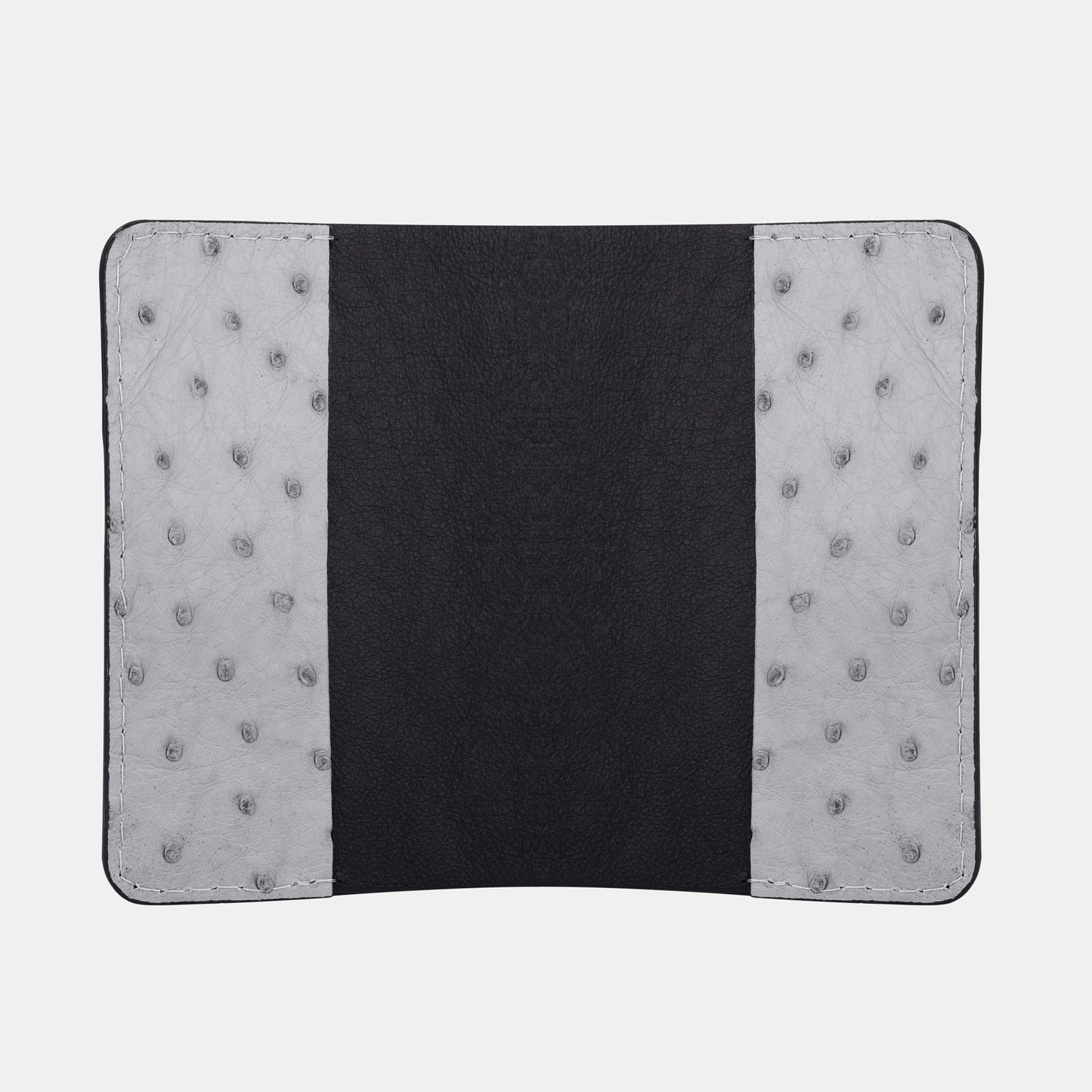 Обкладинка для паспорта темно-синьої шкіри страуса без фолікул