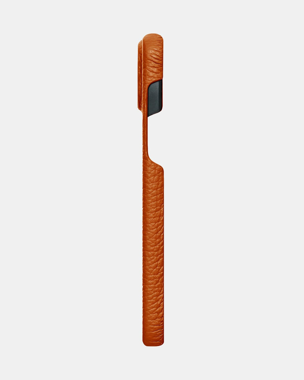 Orange leather case for iPhone 15 Plus