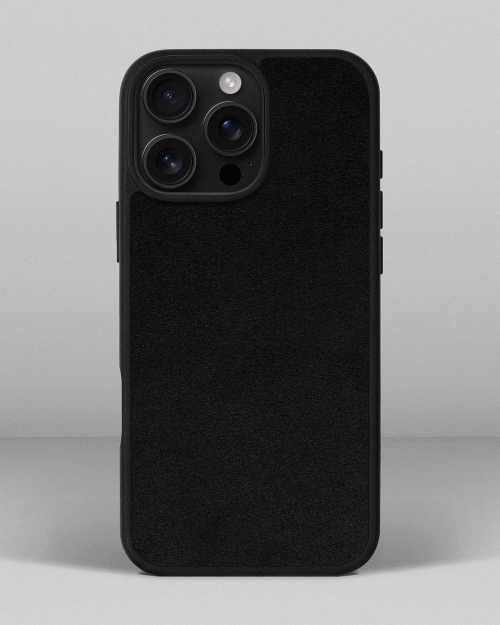 Case with black alcantara insert for iPhone 16 Pro Max