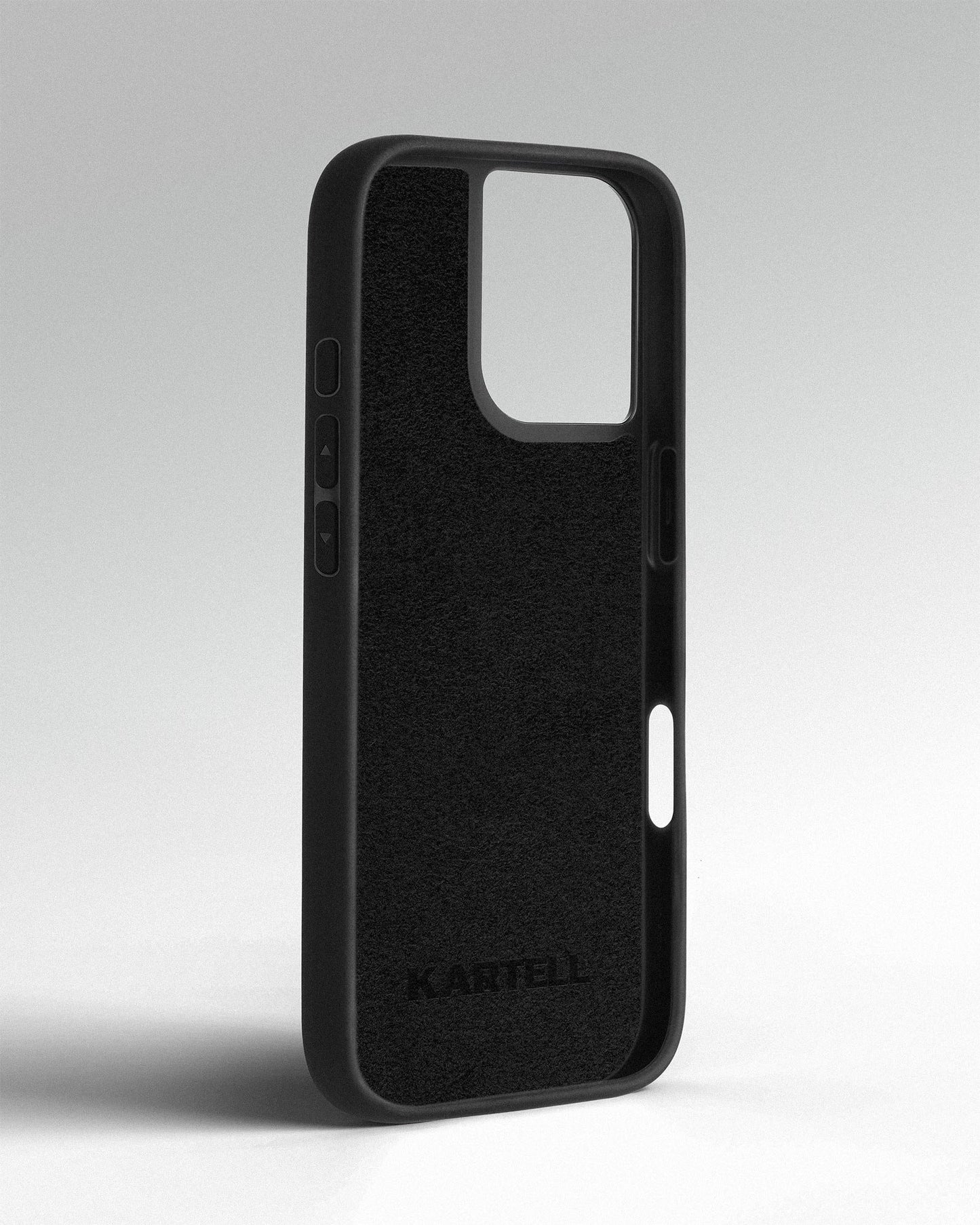 Чохол із зеленою вставкою з алькантари для iPhone 12 Mini