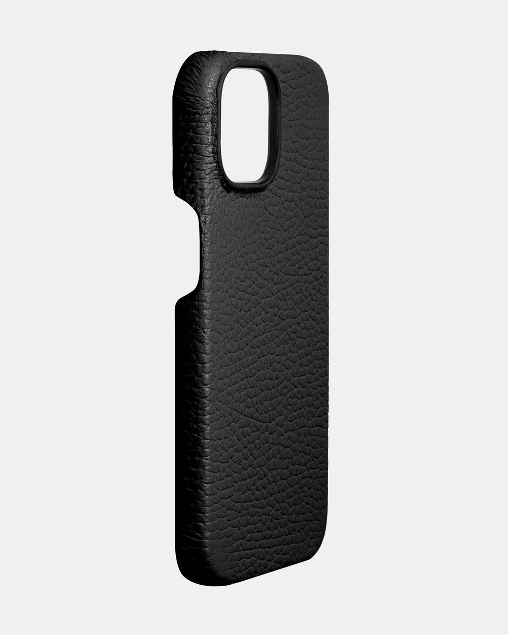 Черный кожаный чехол для iPhone 14 Plus