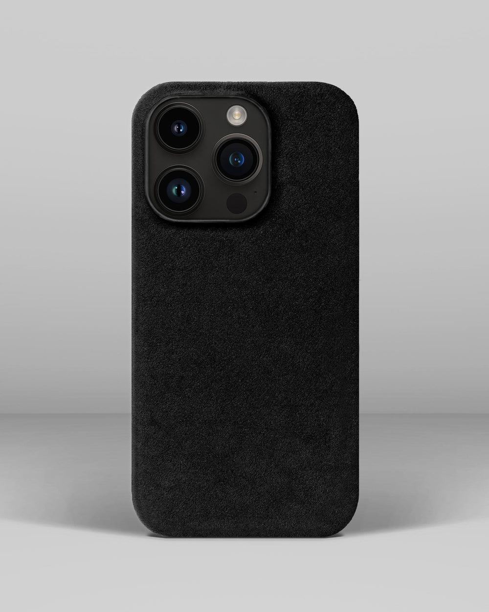 Black Alcantara Case for iPhone 14 Pro