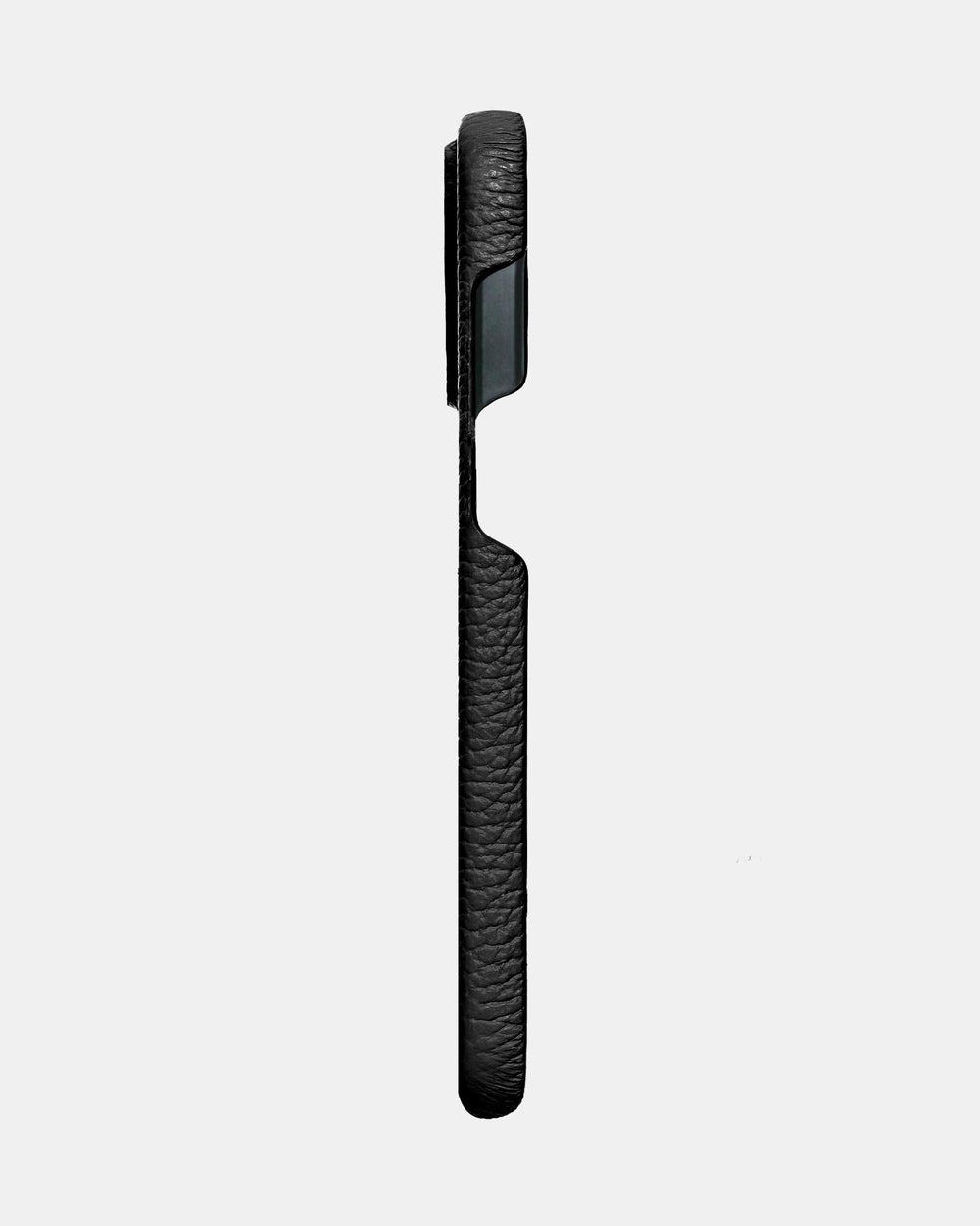 Чорний шкіряний обтягнутий чохол для iPhone 14 Pro