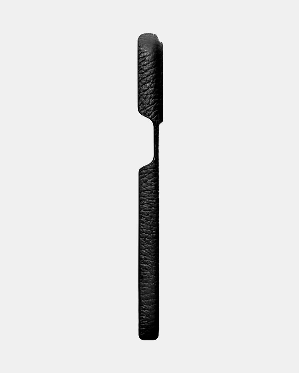 Black leather case for iPhone 15 Pro