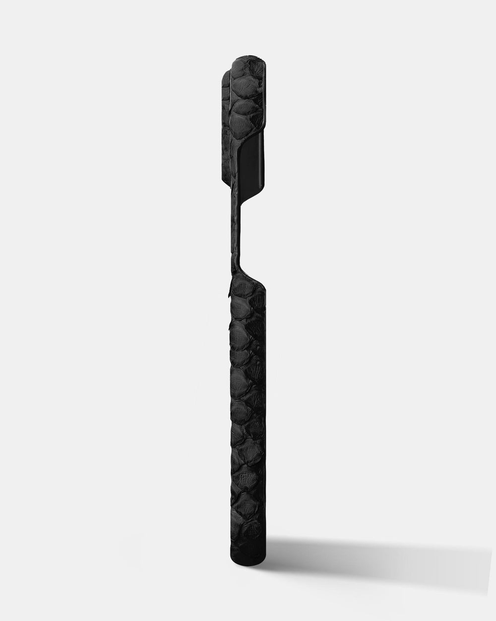 Leather case made of black python for iPhone 14 Plus