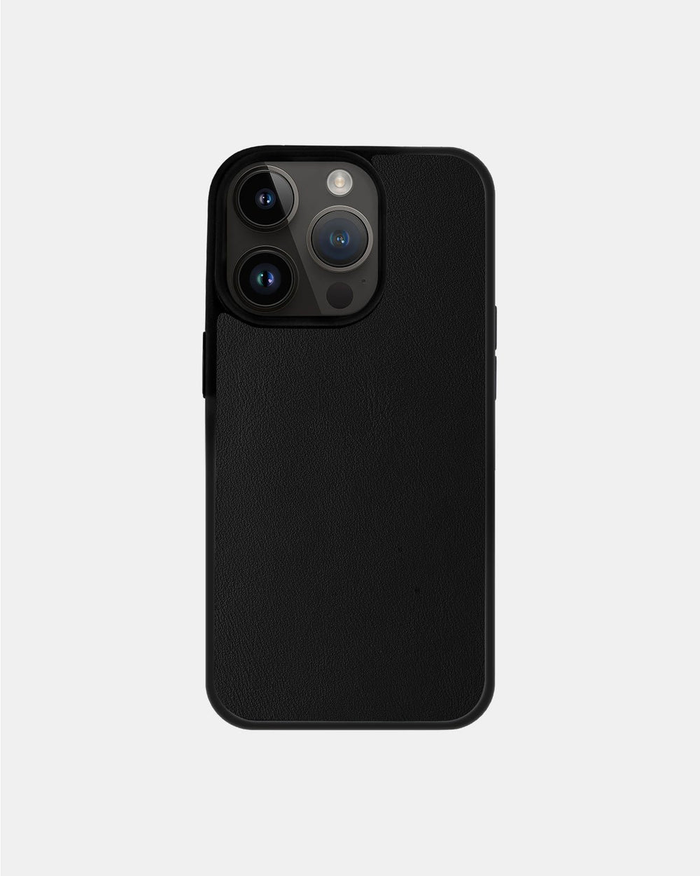 Чехол из черной телячьей кожи для iPhone 14 Pro