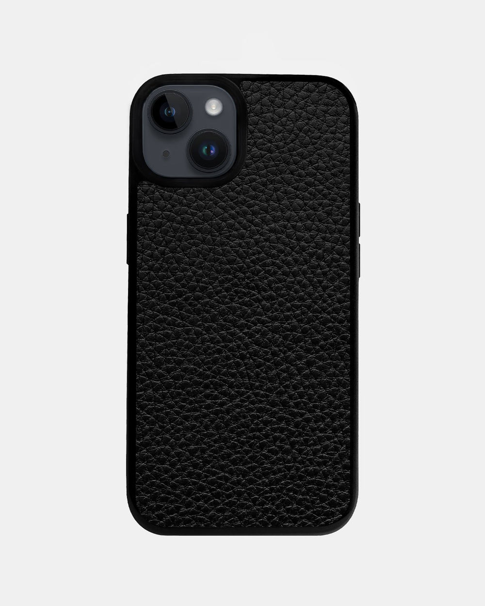 Чохол із чорної телячої шкіри флотар для iPhone 14 Plus
