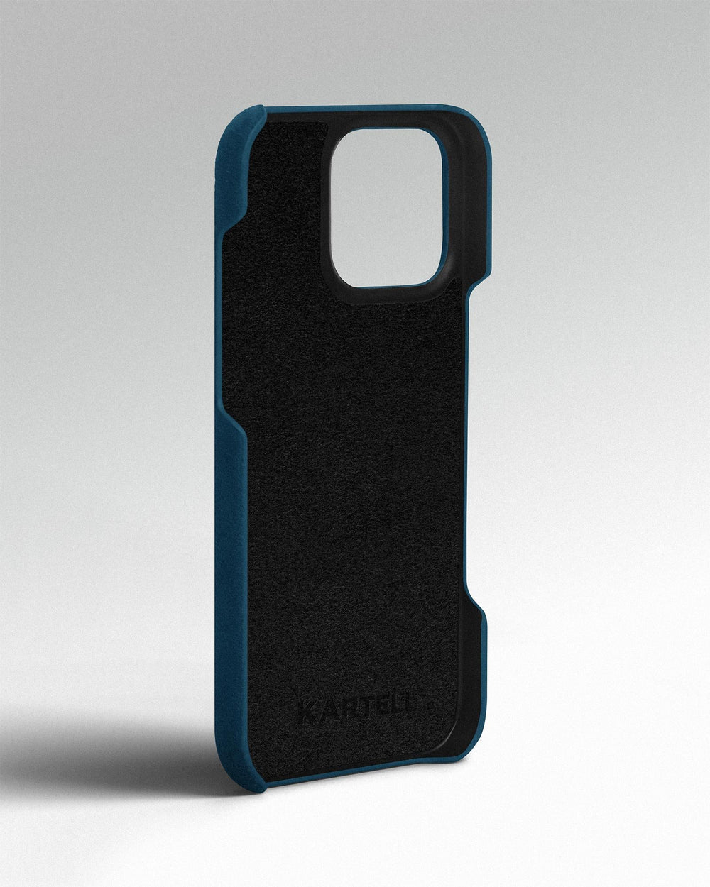 Blue alcantara case for iPhone 16 Pro Max