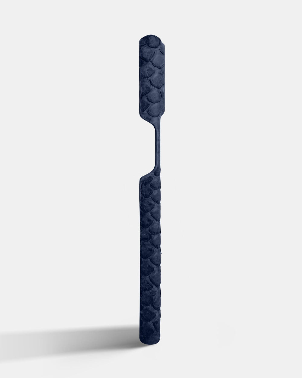 Leather case made of dark blue python for iPhone 15 Plus