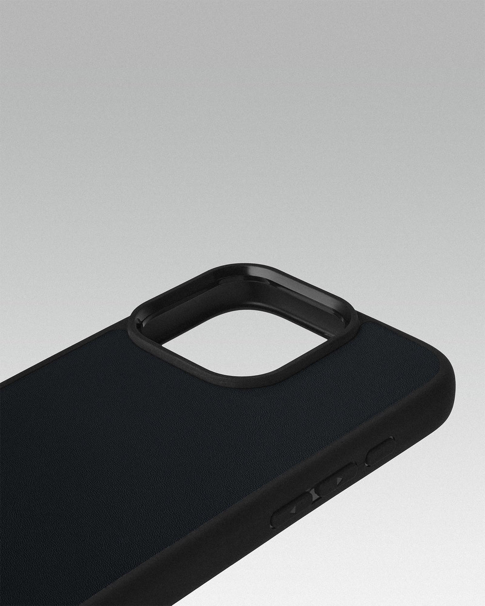 Leather case for iPhone 16 Pro Max coupon in dark blue color with apple logo