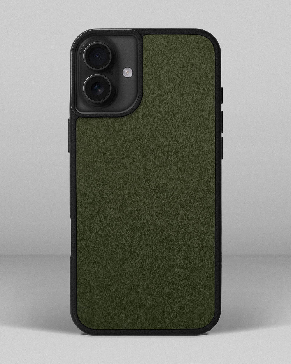Green Calfskin Case for iPhone 16 Plus