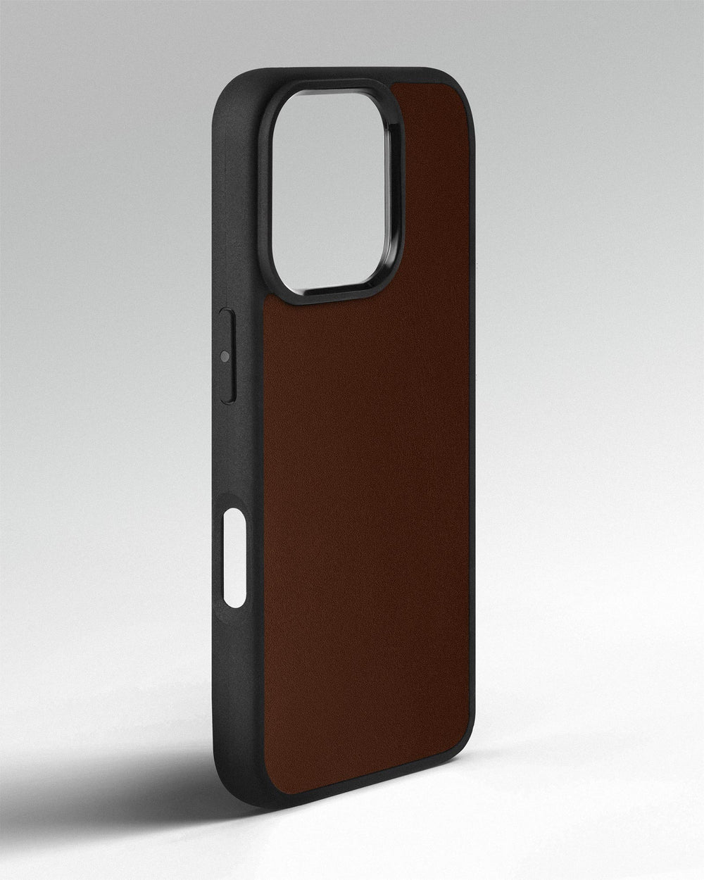 Leather case for iPhone 16 Pro Max coupon in red color with apple logo