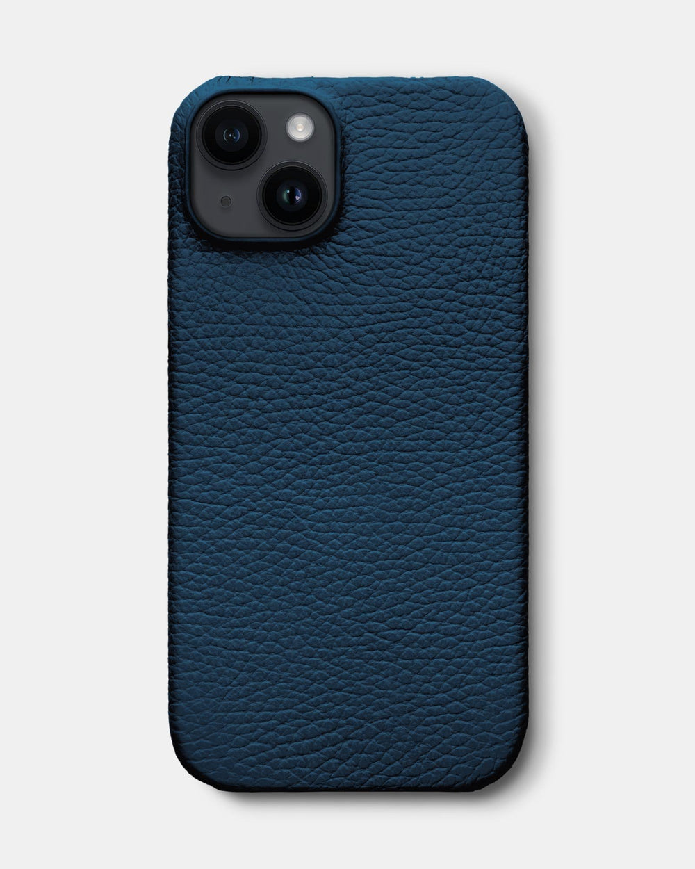 Темно-синий кожаный чехол для iPhone 14 Plus