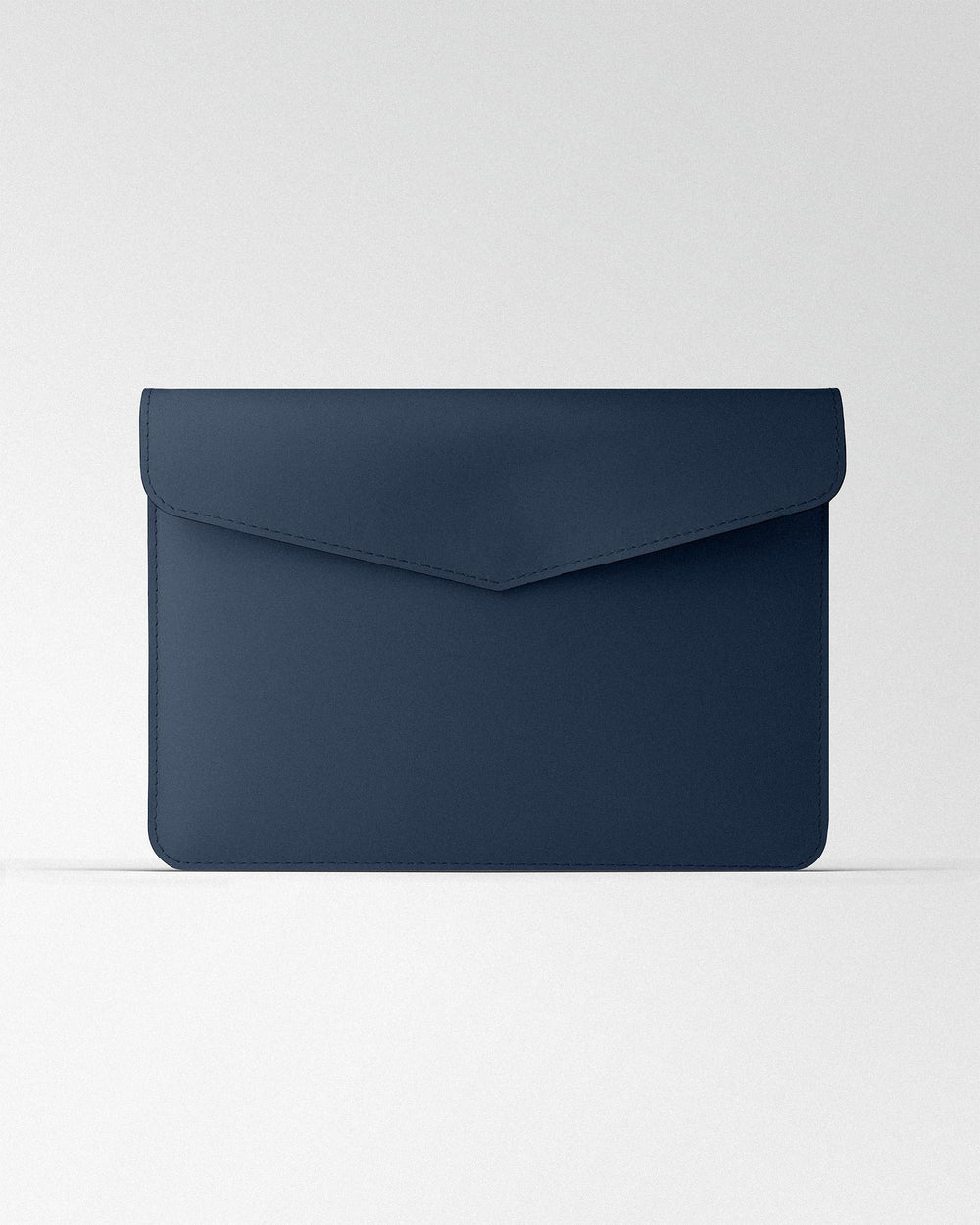 Magnetic Envelope Case made of dark blue calf leather for MacBook