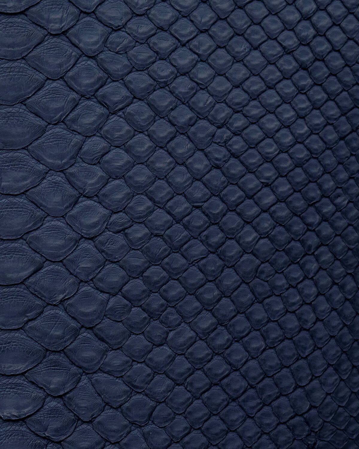 Dark blue small scale python leather case for iPhone se2020