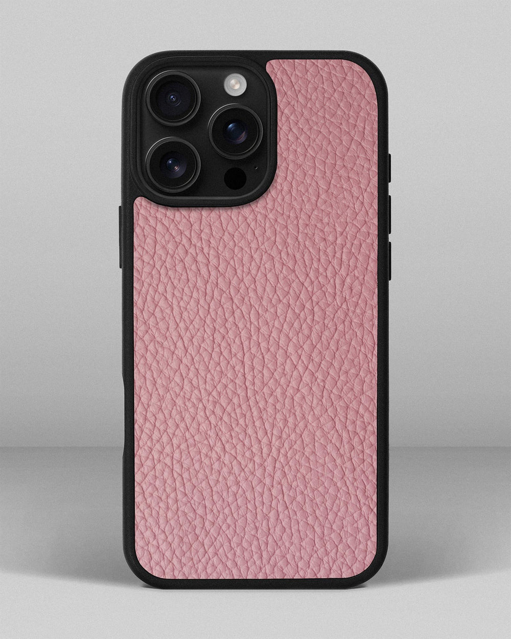 Case made of pink calf leather floater for iPhone 16 Pro Max