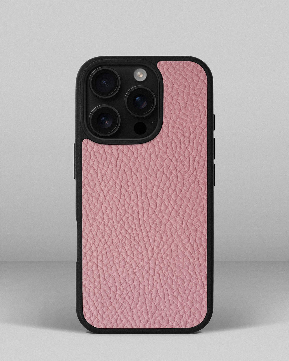 Чехол из розовой телячьей кожи флотар для iPhone 16 Pro