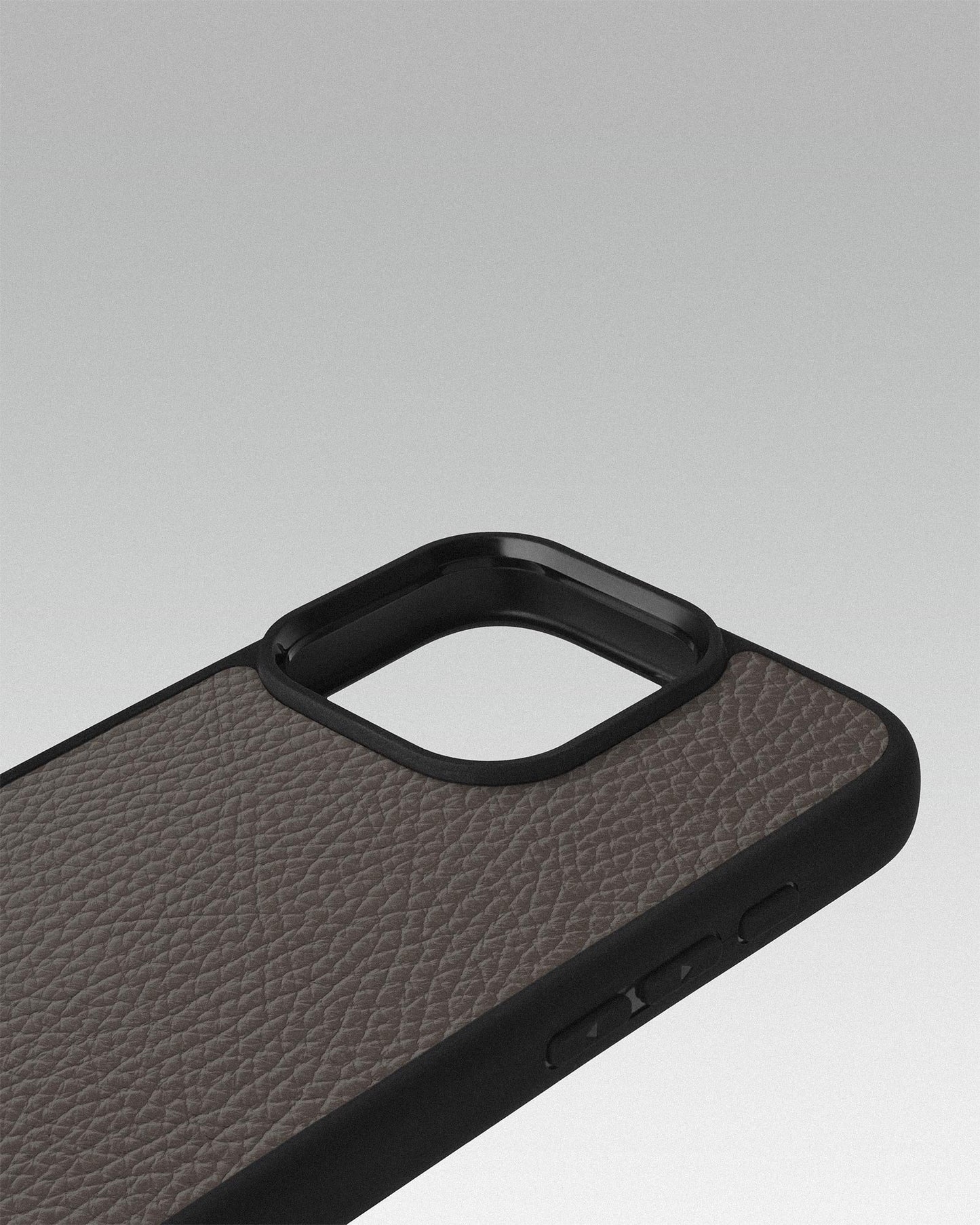Case made of light brown calf leather flotter for iPhone 16 Pro