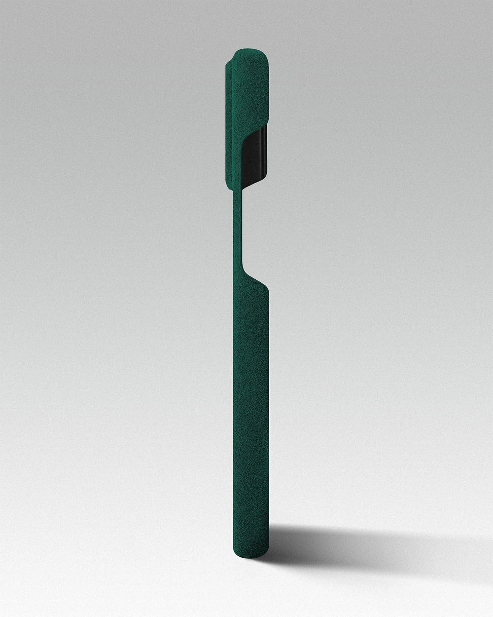 Green alcantara case for iPhone 16 Plus