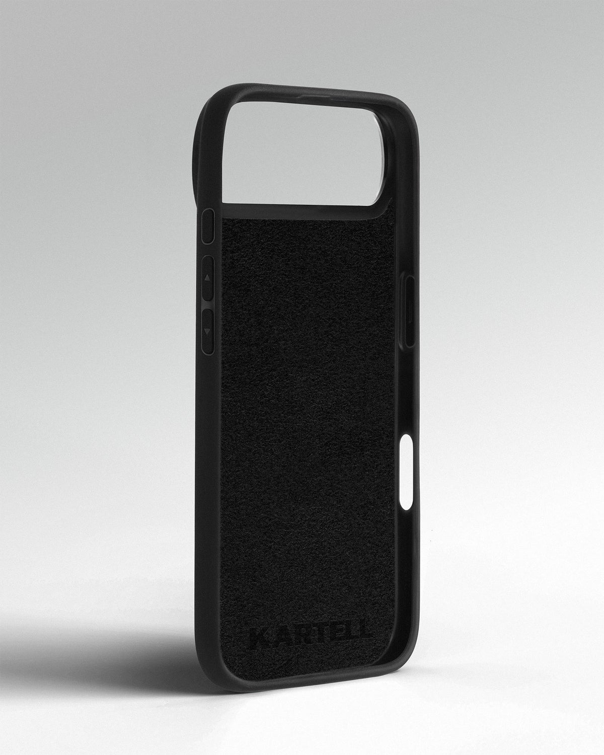 Внутрішня сторона чохла KARTELL для iPhone 17 Air — підкладка з алькантари