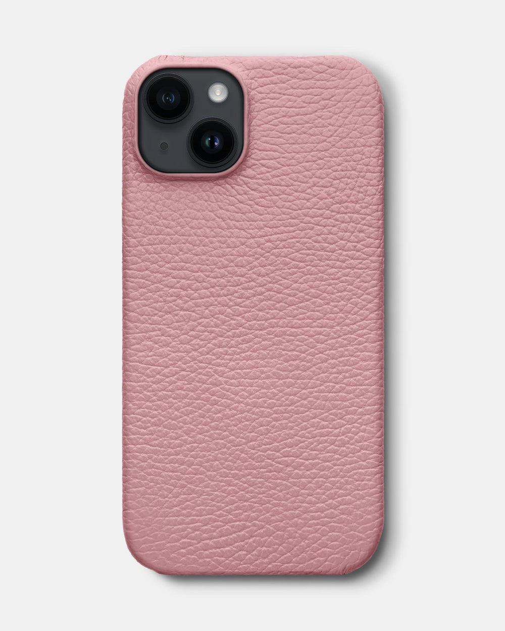 Розовый кожаный чехол для iPhone 14 Plus