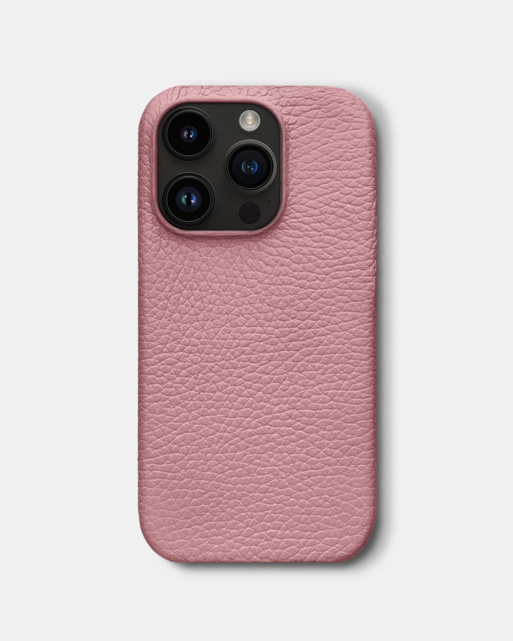 Pink leather case for iPhone 14 Pro